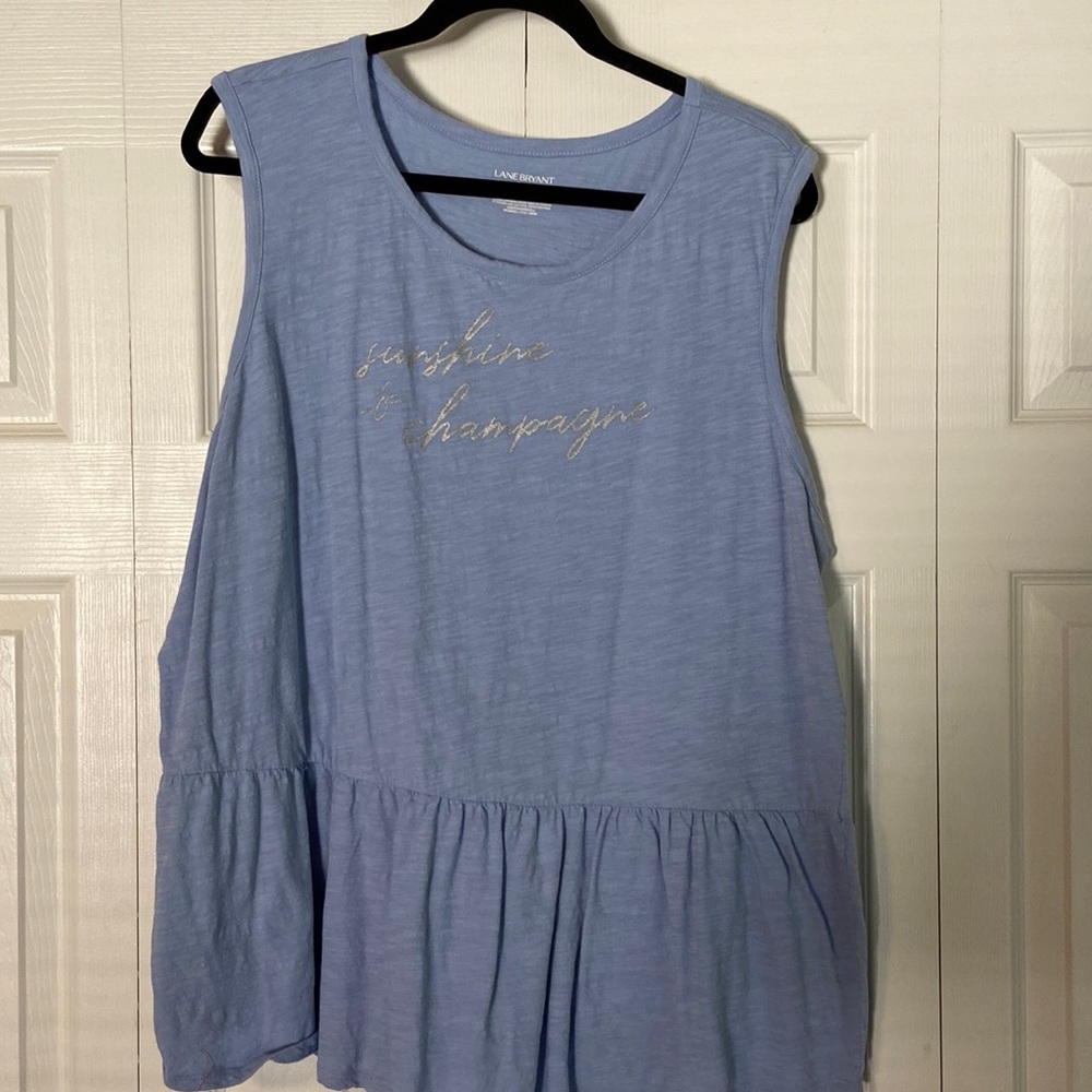 Peplum tank top
